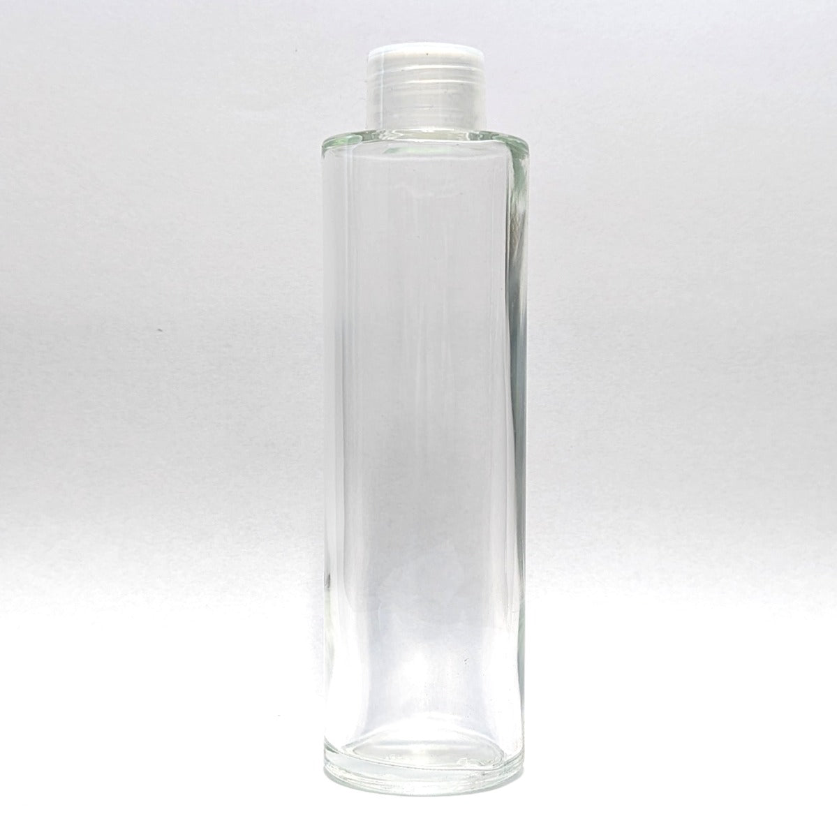 Clear Slim Tall Glass Bottle with Lid view 2