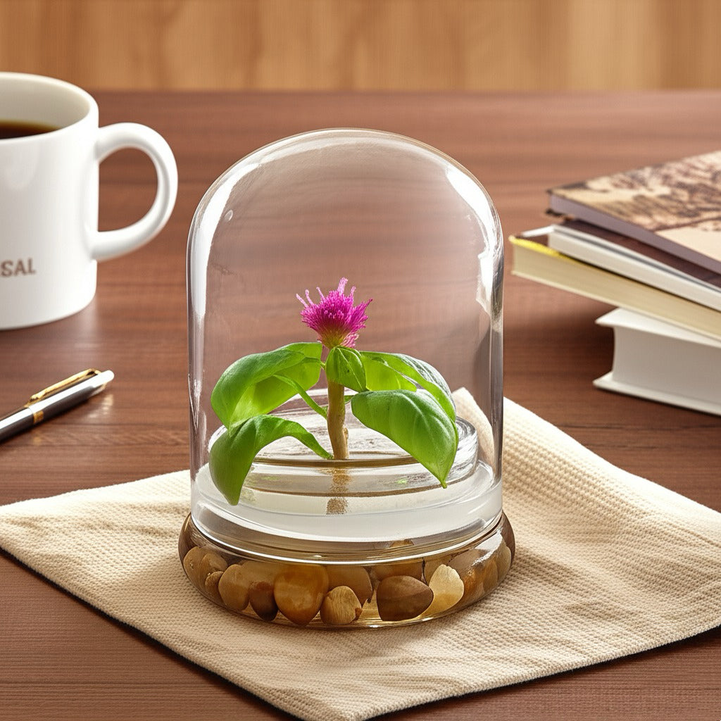 Live Celosia Terrarium view 2