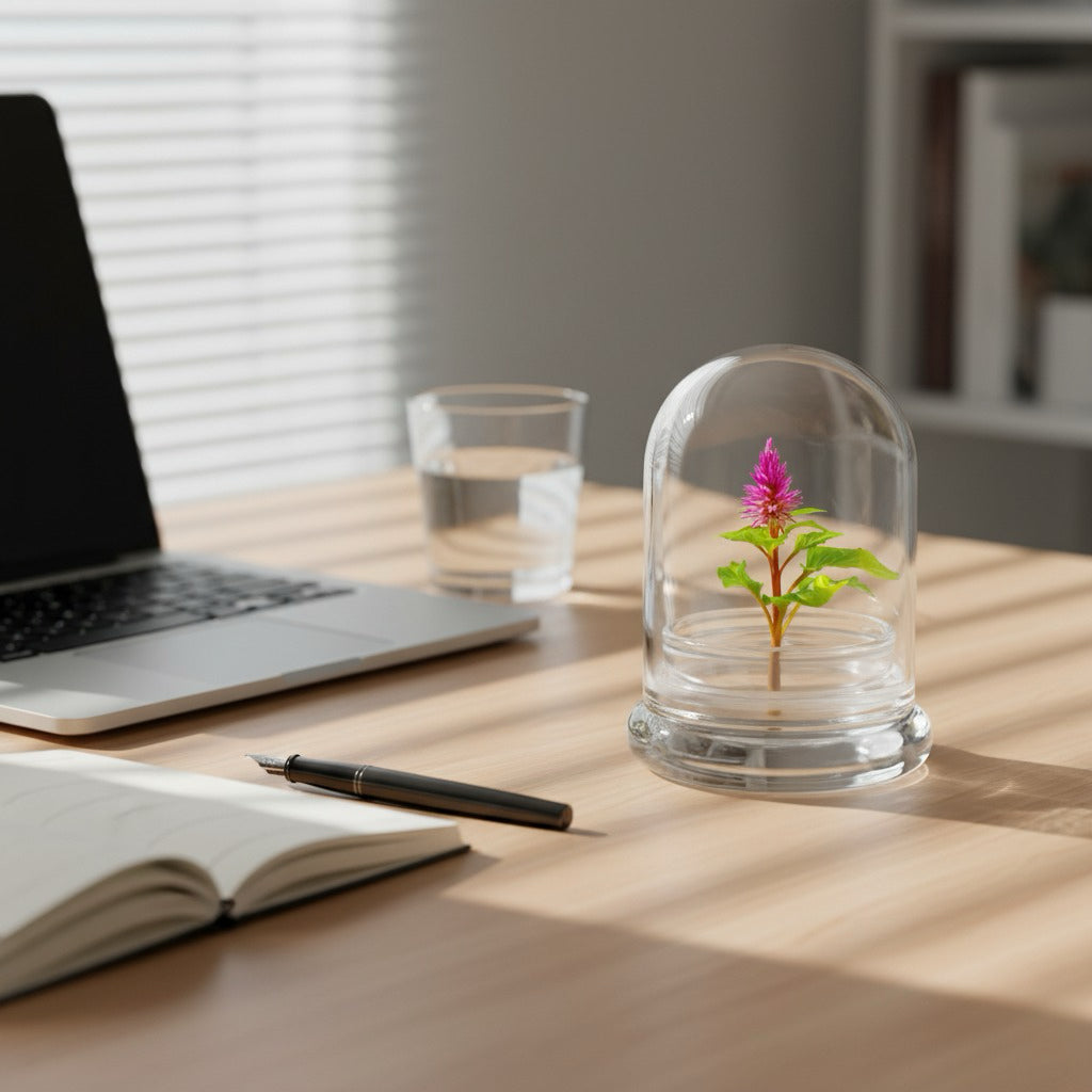 Live Celosia Terrarium view 4