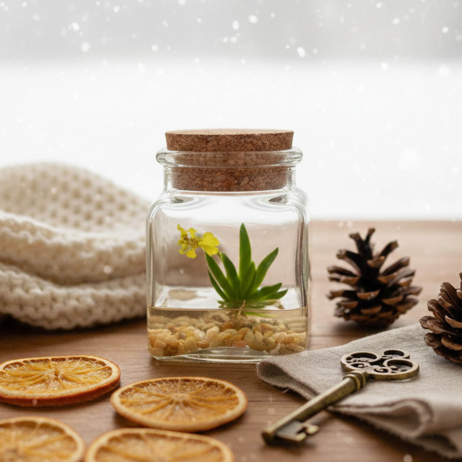 Orchid Terrarium-Miniature orchid/Glass Terrarium/Indoor G…